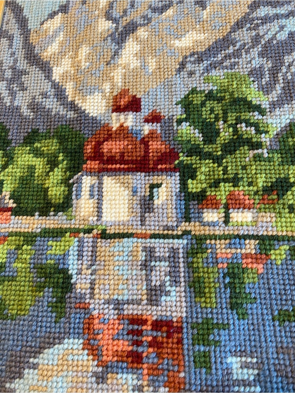 Vintage Needlework Framed St Bartholomew’s Church